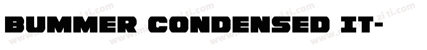 Bummer Condensed It字体转换